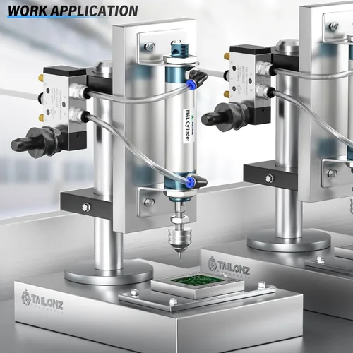 Vista 8 de TAILONZ PNEUMATIC 1/2 "NPT 5 Way 2 Postion Air Hand Palanca Válvula neumática Electroválvula de control manual Push-Pull 4H410-15
