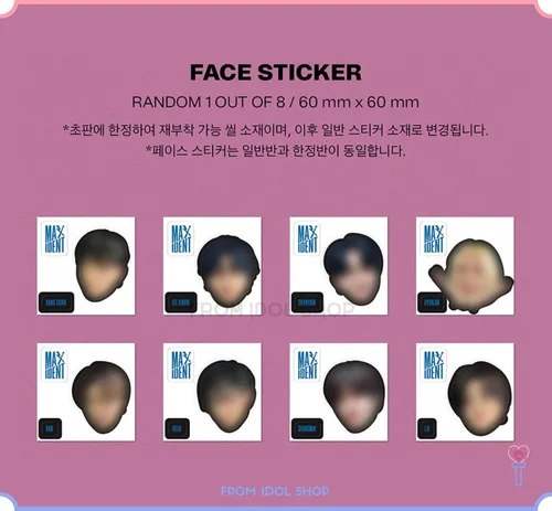 Vista 7 de DREAMUS Stray Kids - MAXIDENT Edición Estándar CD+Beneficio de preventa (T-Crush+Heart ver. Set) (JYPK1467)