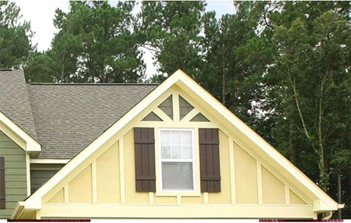 Vista 2 de Polaris Homeside 4 Board and Batten Joined Vinyl Shutters - 1 par de persianas de vinilo de 14-1/2 pulgadas x 31 pulgadas - 022 Chocolate