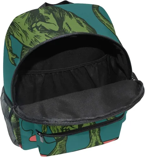 Vista 5 de Mochila para niños con patrón de erizo para niños pequeños y niñas de 3 a 7 años