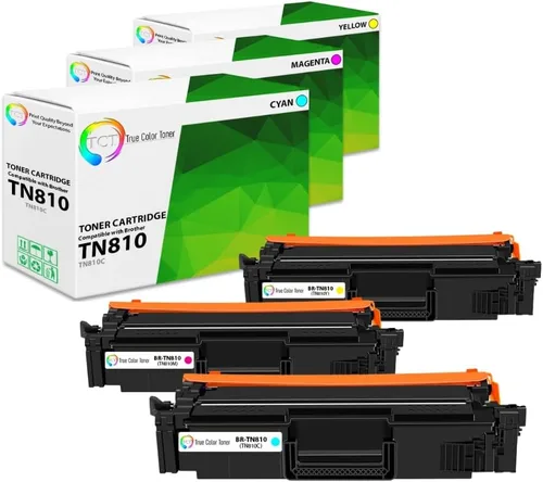 Vista 8 de TCT TN810 - Cartucho de tóner cian, repuesto compatible para impresoras Brother TN810 TN-810 Cyan Works con impresoras Brother HL-L9410CDN L9430CDN