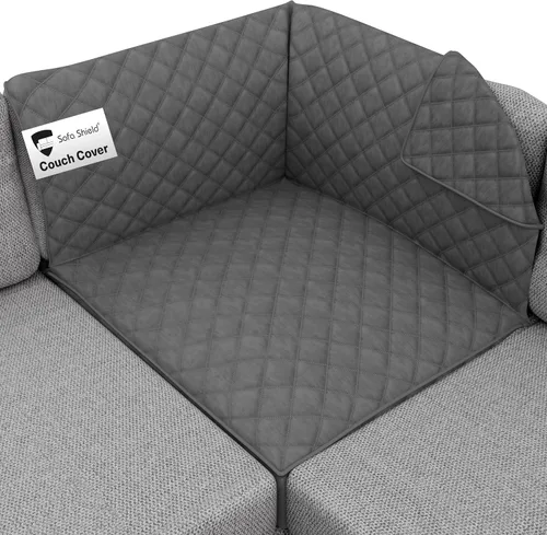 Vista 109 de Sofa Shield - Funda para sofá Loveseat con correa patentada, protector de cojín, funda reversible diseñada en EE. UU. resistente a manchas