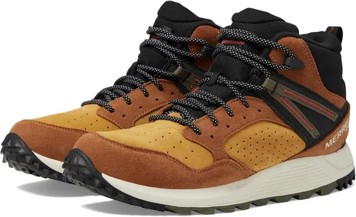 Vista 4 de Merrell Botas de senderismo impermeables Wildwood Mid Leather para hombre