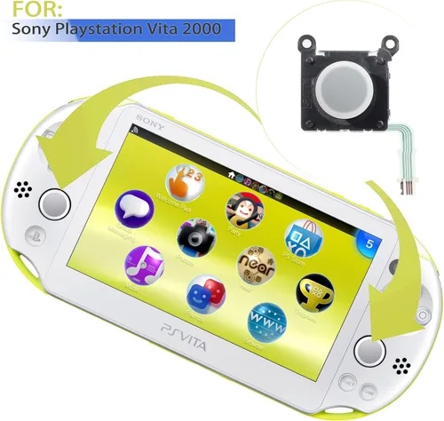 Vista 4 de Joystick Button 3D Rocker Analog ThumbStick Replacement for Sony PSV 2000 PS Vita 2000 2001 White