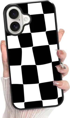 Vista 119 de KANGHAR Compatible con iPhone 17 Pro Case Spot Pattern - Negro Mancha rosada negra