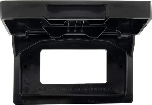 Vista 7 de RecPro Placa de Cubierta de Salida de Energía Exterior para RV Para Receptáculos GFI/GFCI Sello Resistente a la Intemperie (Negro)