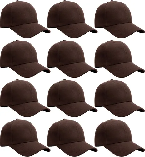 Vista 39 de Falari - 12 unidades de gorras de béisbol, lisas y de tamaño ajustable, venta al por mayor Verde militar