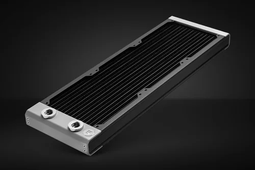 Vista 7 de EKWB EK-Quantum Surface S360, negro, radiador de PC de 14.173 in, 1.181 in de grosor, 3 soportes de ventilador de 4.724 in, 2 puertos G1/4 pulgadas