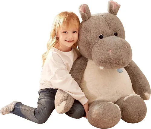 Vista 5 de IKASA Juguete de peluche de conejo gigante de 37.5 pulgadas, juguetes grandes y suaves para niños, niñas, niños y novias