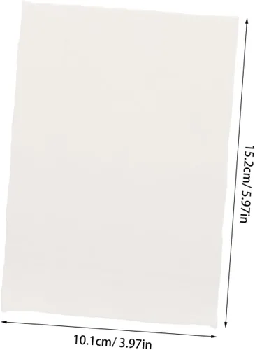 Vista 2 de Veemoon 20 hojas de papel de acuarela de algodón con borde deckled, papel texturizado hecho a mano para pintar, manualidades, invitaciones