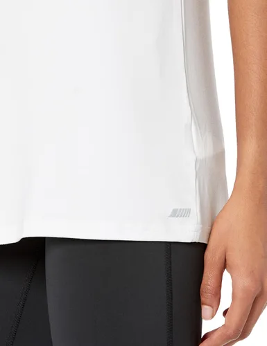 Vista 55 de Amazon Essentials Camiseta de manga corta con cuello redondo para mujer, de secado rápido, para entrenamiento, gimnasio, paquete múltiple