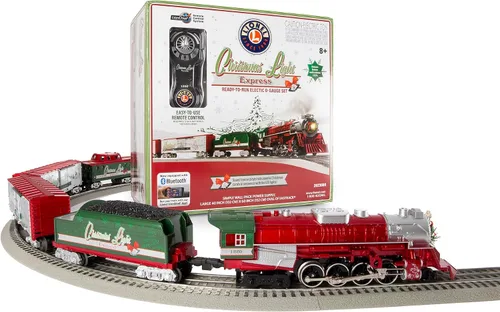 Vista 2 de Lionel Christmas Light Express LionChief 5.0 Juego de Tren Eléctrico de Escala O con Bluetooth y Control Remoto