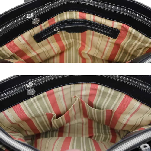 Vista 5 de Floto Venezia - Bolso de mano de cuero italiano para mujer