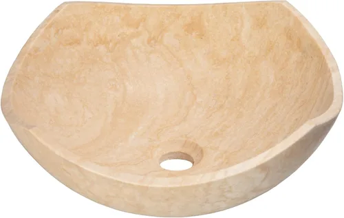 Vista 4 de Eden Bath EB_S027BT-H - Fregadero de recipiente con bordes arqueados, color beige