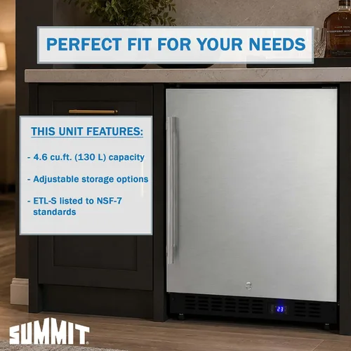 Vista 6 de Summit SPFF51OS - Congelador integrado para exteriores de 24 pulgadas