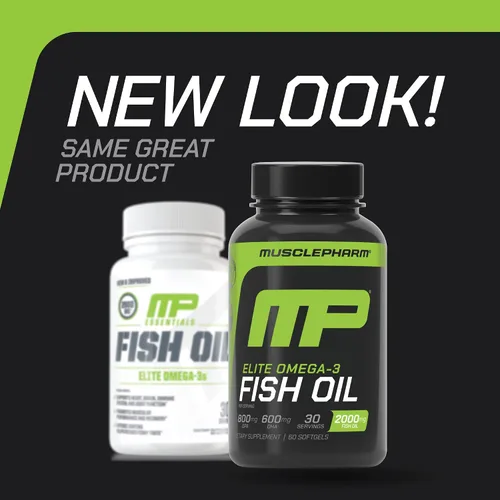 Vista 4 de MusclePharm Essentials - Aceite de pescado Elite Omega 3, apoya las articulaciones, el rendimiento muscular y la recuperación, salud cerebral