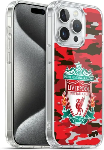 Vista 70 de Head Case Designs Funda de gel con licencia oficial del Liverpool Football Club Away Colourways Crest Camou [protección de grado militar] compatible