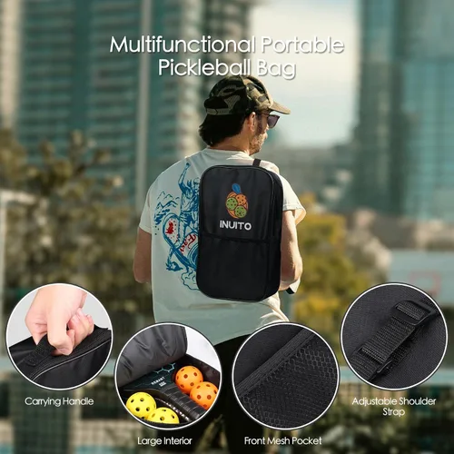 Vista 6 de Juego de 2 palas de pickleball 2026 de 0.63 pulgadas de grosor con bolsa de pickleball grande Sweet Spot Pickle Ball para hombres y mujeres, juego