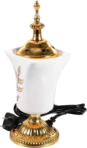 Vista 9 de Zerodeko Quemador de incienso enchufable Oud Quemador de resina de incienso Bakhoor Quemador eléctrico de incienso árabe Soporte de incienso