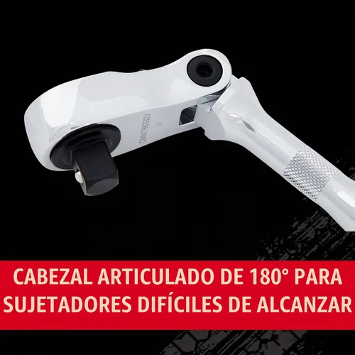 Vista 5 de CRAFTSMAN V-SERIES - Trinquete, accionamiento de 1/2 pulgada, 96 dientes, cabeza flexible (CMMT86332V)