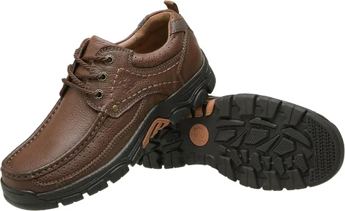 Vista 7 de CAMEL CROWN Zapatos casuales para hombre, mocasines cómodos, zapatos Oxford para trabajo, vestido de viaje, con cordones
