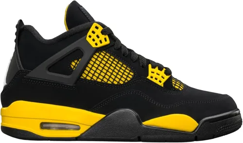 Vista 41 de Nike Jordan 4 Retro - Tenis para hombre, talla Beige/Rojo/Verde