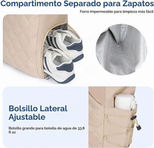Vista 3 de KAVIGOR Bolsa de tenis con compartimento para zapatos - Bolsa extragrande acolchada para pickleball con capacidad para 2-4 raquetas, resistente al