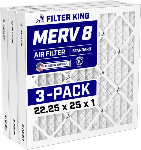 Vista 144 de Filter King Filtro de aire de 5.5x13.5x1 Paquete de 3 Filtros plisados MERV 8 HVAC para horno A/C Fabricado en Estados Unidos Tamaño real