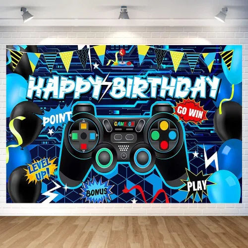 Vista 8 de Decoración de Fiesta de Cumpleaños de Béisbol Telón de Fondo de Feliz Cumpleaños de Béisbol Póster de Pancarta de Fondo de Fotos de Béisbol