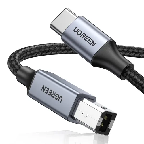 Vista 14 de UGREEN Cable de impresora USB C de 3 pies, cable USB B a C de nailon para MacBook Pro/Air, cable MIDI compatible con teclado MIDI, DAC, controlador