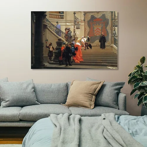 Vista 7 de L Eminence Grise-Jean Leon Gerome Picture Print Canvas Poster Wall Paint Art Posters Decor Modern Home Artworks 12x18inch(30x45cm)