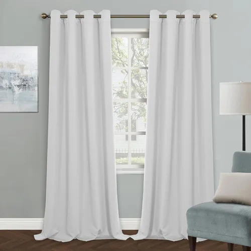 Vista 36 de MYSKY HOME Cortinas Aqua para Armario para Entrada Cortina Opaca para Puerta para Sala de Estar Cortina Oscurecedora de Habitación con Ojales