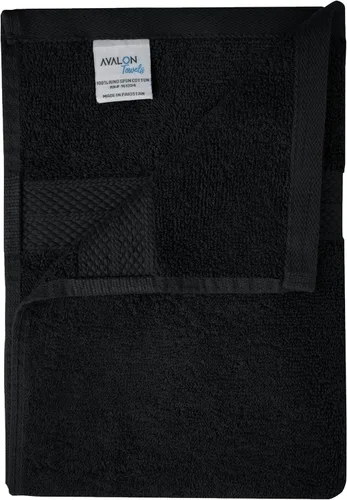 Vista 6 de Avalon Towels Toallas de baño para baño, 100% algodón, color negro, paquete de 12 (24 x 48 pulgadas), juego de toallas de baño de secado rápido