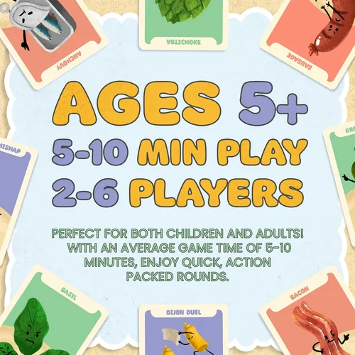Vista 4 de Juego de cartas para la familia: divertido juego para niños, familias, adolescentes y adultos. Fácil y rápido. 2-6 jugadores a partir de 5 años