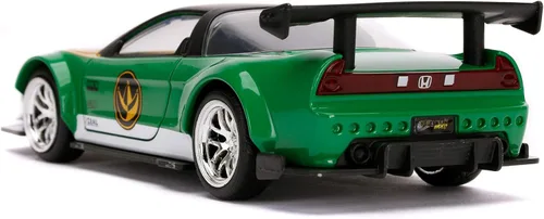 Vista 4 de Jada Toys Power Rangers 1:32 Green Ranger 2002 Honda NSX Type-R - Coches fundidos a presión, juguetes para niños y adultos