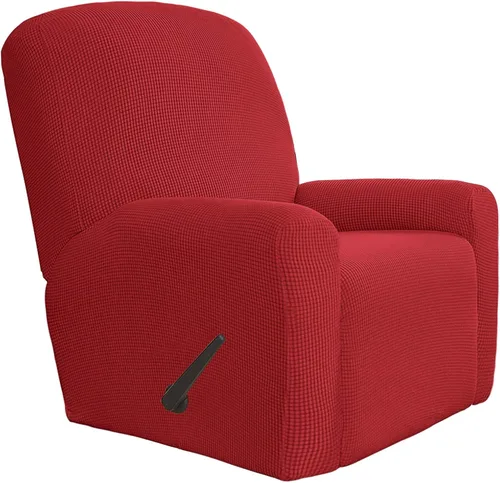 Vista 84 de Easy-Going Funda Elástica para Sofá Reclinable Cobertor de Sofá 4 Piezas Protector de Muebles Sofá Suave con Fondo Elástico Poliéster Spandex Tela