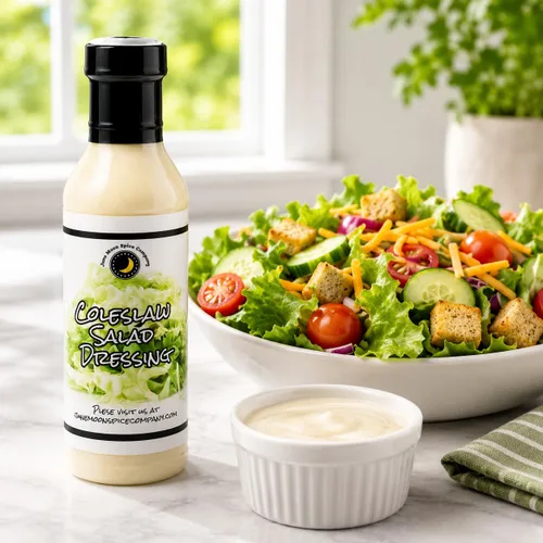 Vista 8 de Aderezo para ensalada de col Botella de 12 onzas líquidas con tapa de bloqueo de sabor Fabricado en lotes pequeños Premium Aderezo