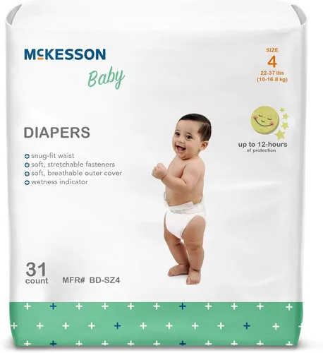 Vista 12 de McKesson Pañales para bebé, talla 1 (8 libras a 14 libras), 20 unidades, 1 paquete