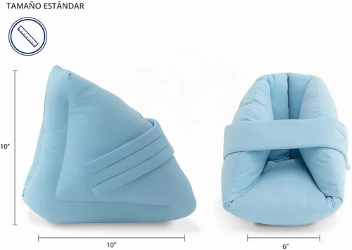 Vista 9 de NYOrtho Protector de Talón para Presión - 2 Botas Ultra Suaves - 2 Almohadas de Pie de Doble Capa para Presión - Protectores de Talón para Llagas