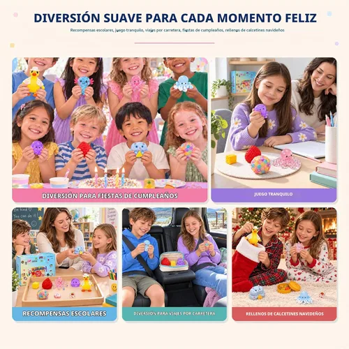 Vista 13 de Juego de 24 juguetes sensoriales surtidos para ansiedad para niños a partir Multicolor