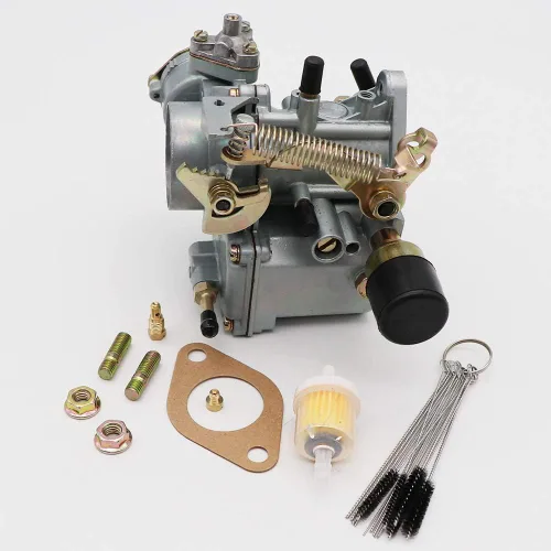 Vista 9 de KIPA Carburador para VW Beetles, Super Beetles, 1971-1979, motor de doble puerto, 1600 cc, 12 V, estrangulador eléctrico 34 PICT-3 Volkswagen Bug
