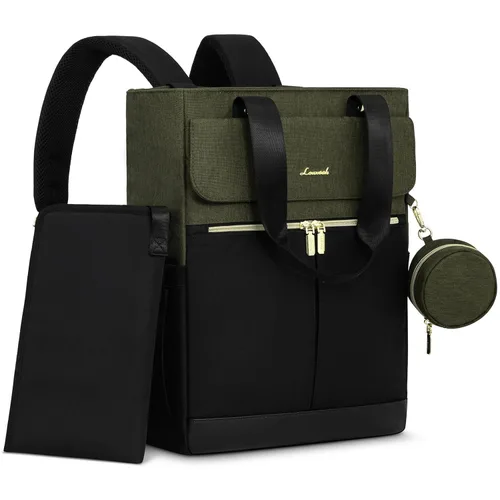 Vista 16 de LOVEVOOK Mochila para pañales con bolsillos aislados, bolsa de bebé para niñas y niños con cambiador, bolsa de pañales grande con funda para Negro