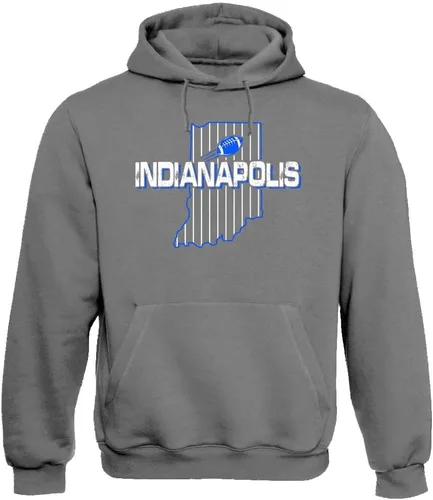 Vista 18 de Xtreme Apparrel Team Field Map Men's Hoodie Sweatshirt for Football Fans