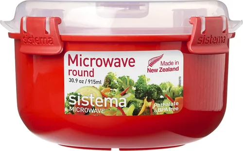 Vista 7 de Sistema Microwave Collection - Tazón redondo, 30.4 oz./0.9 L, rojo