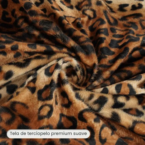 Vista 4 de CARRIE HOME Almohadas de Cuello de Microcuentas con Estampado de Leopardo Cilíndricas Tipo Puff Suaves - Almohada Pequeña de Rollo para Brazo y 12 x
