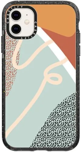 Vista 153 de Funda Impact de CASETiFY para iPhone 11 - Tiempo A Solas de Esther Kim - Negro Claro