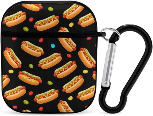 Vista 18 de Funda protectora de silicona compatible con Airpods 2 y 1 (hermosas mariposas, mariposas azules)
