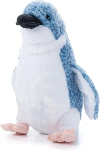 Vista 3 de The Petting Zoo Peluche de pingüino azul, regalos para niños, animales marinos Wild Onez, juguete de peluche de pingüino Zoologee de 12 pulgadas