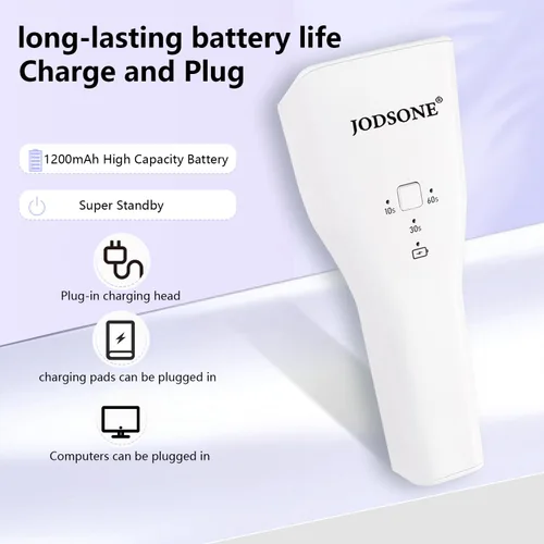 Vista 5 de JODSONE Mini lámpara de uñas LED UV recargable – Secador de uñas portátil de mano para esmalte de gel, secador de uñas USB para secado rápido, salón