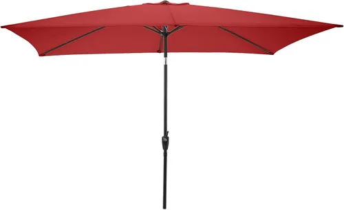 Vista 11 de Rectangular Patio Umbrella - 10ft Easy Crank Sun Shade with Push Button Tilt for Outdoor Furniture, Deck, Yard, or Pool by Pure Garden